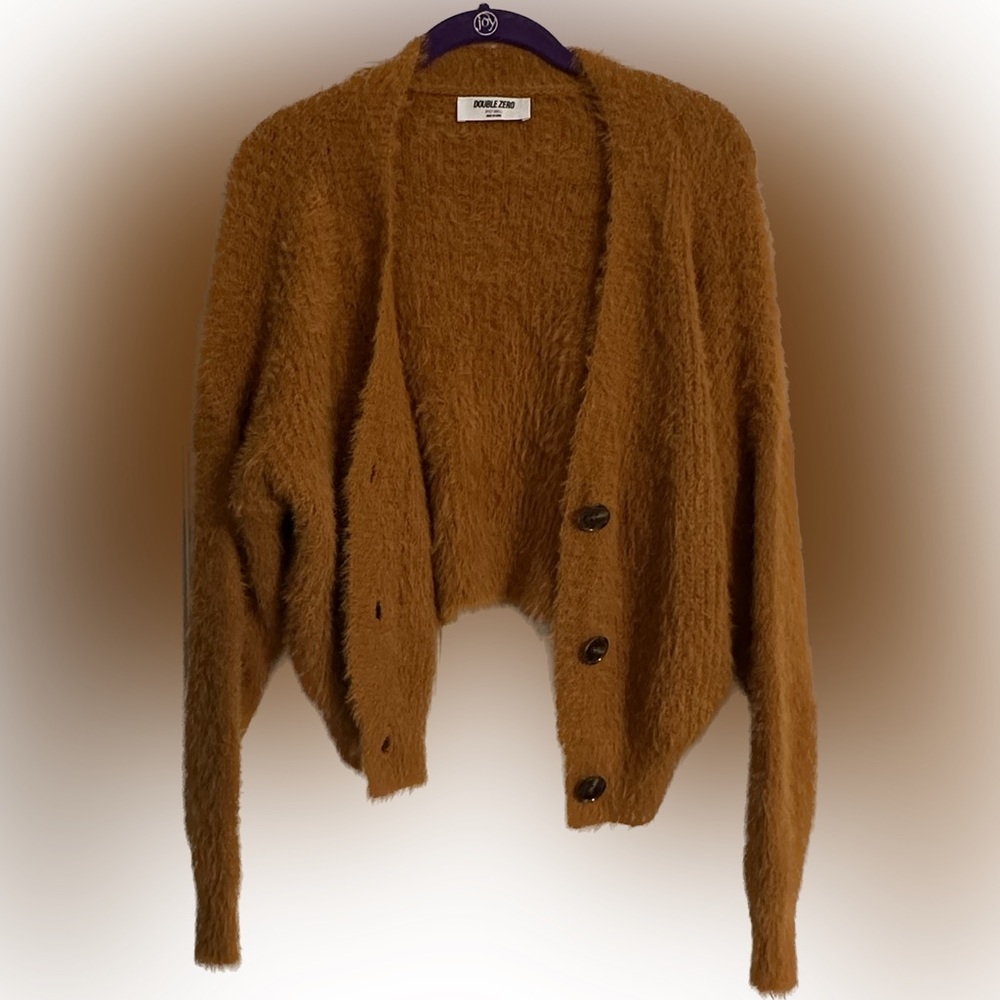Double Zero Fuzzy Cardigan
